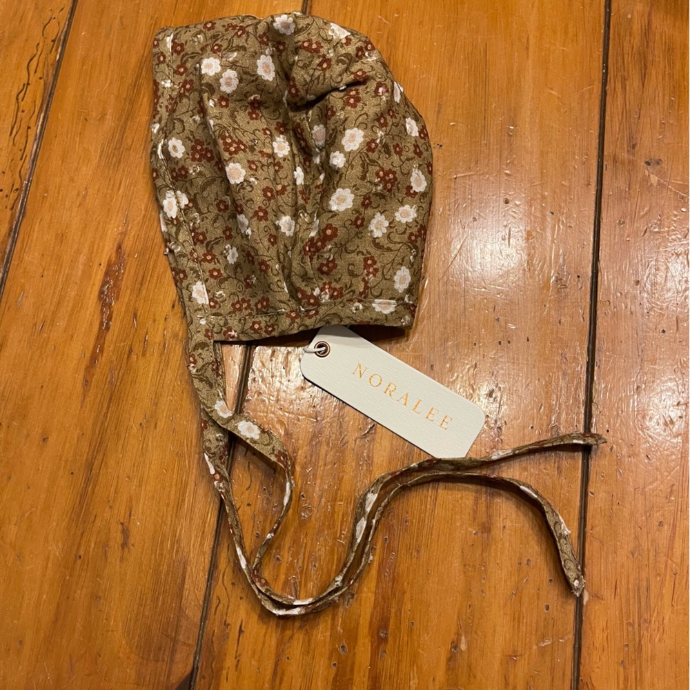 Noralee baby bonnet in golden meadow size 6M NWT